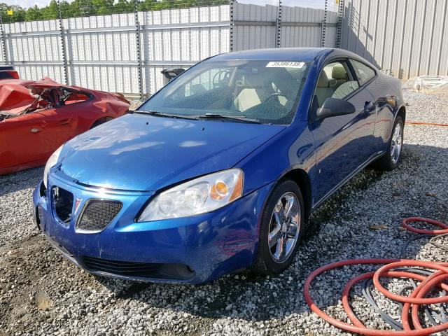 1G2ZH17N274244652 - 2007 PONTIAC G6 GT BLUE photo 2