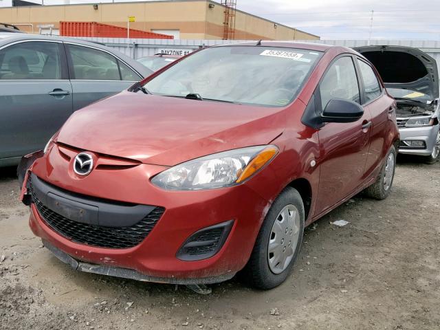 JM1DE1KY9E0180145 - 2014 MAZDA MAZDA2 SPO RED photo 2