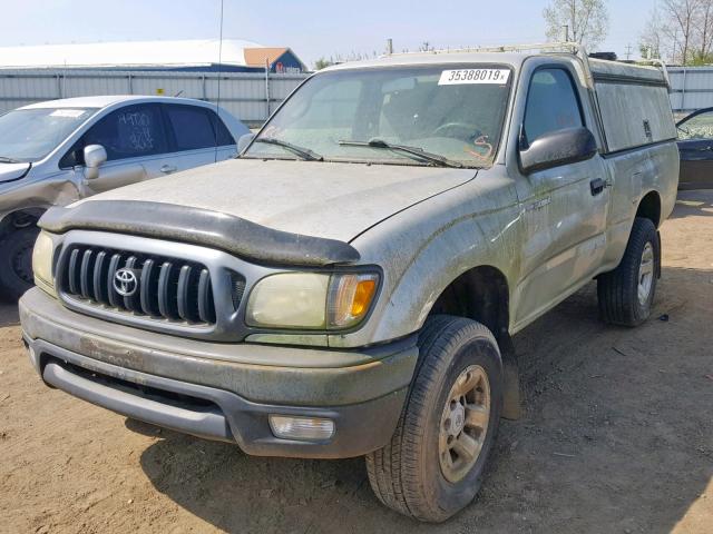 5TEPM62N34Z333197 - 2004 TOYOTA TACOMA SILVER photo 2