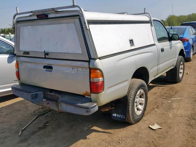 5TEPM62N34Z333197 - 2004 TOYOTA TACOMA SILVER photo 4