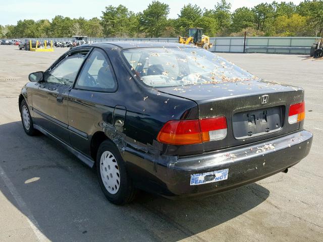 1HGEJ6223TL042946 - 1996 HONDA CIVIC DX BLACK photo 3