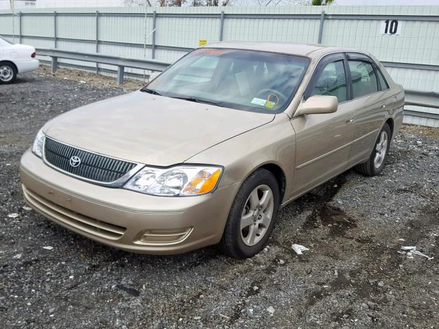 4T1BF28B22U231675 - 2002 TOYOTA AVALON XL BEIGE photo 2