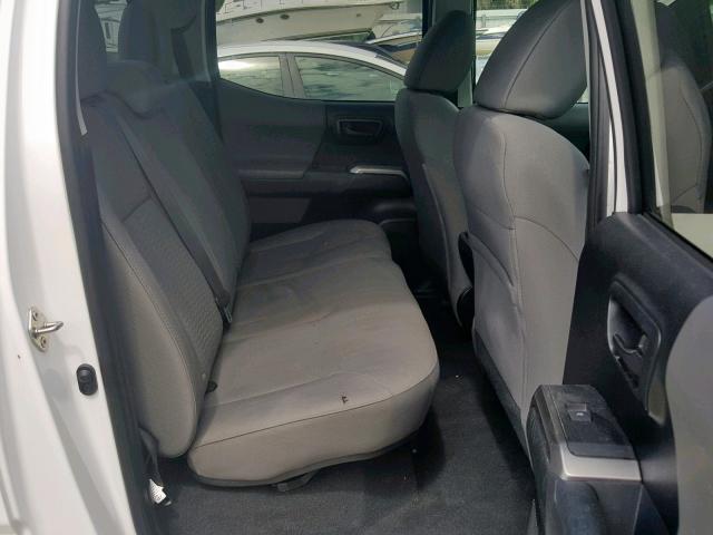 3TMAZ5CN1JM062407 - 2018 TOYOTA TACOMA DOU WHITE photo 6