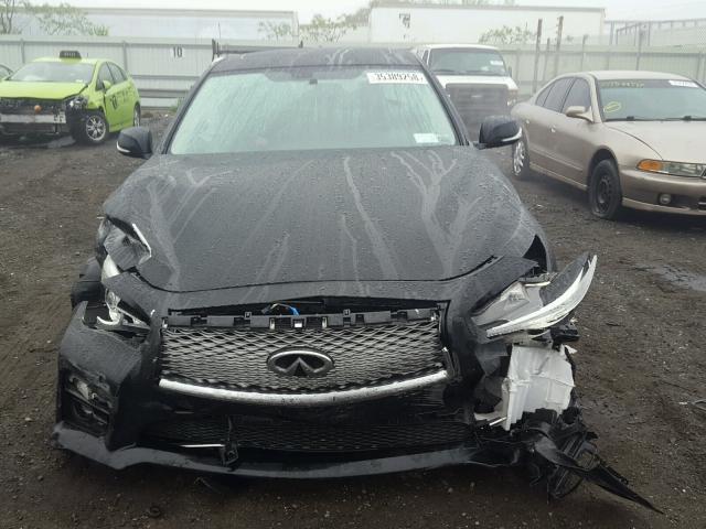 JN1BV7ARXEM690889 - 2014 INFINITI Q50 BASE BLACK photo 7