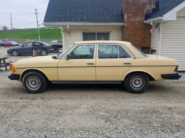 WDBAB23A8CB353088 - 1982 MERCEDES-BENZ 240 D YELLOW photo 9