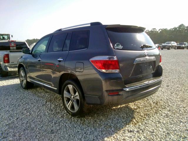 5TDYK3EH5BS046193 - 2011 TOYOTA HIGHLANDER SILVER photo 3