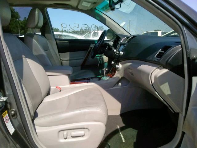 5TDYK3EH5BS046193 - 2011 TOYOTA HIGHLANDER SILVER photo 5