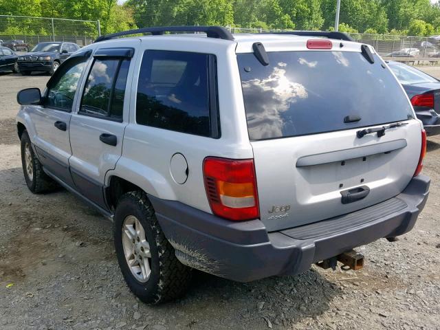 1J4GW48S63C591698 - 2003 JEEP GRAND CHER GRAY photo 3