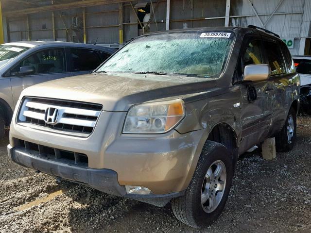 5FNYF285X8B003742 - 2008 HONDA PILOT EXL GOLD photo 2