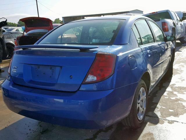 1G8AJ52F04Z210870 - 2004 SATURN ION LEVEL BLUE photo 4
