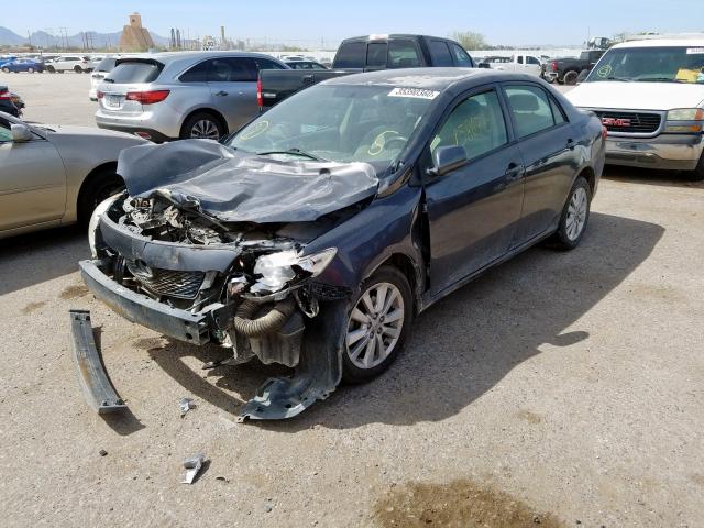 1NXBU40E39Z123227 - 2009 TOYOTA COROLLA BASE  photo 2