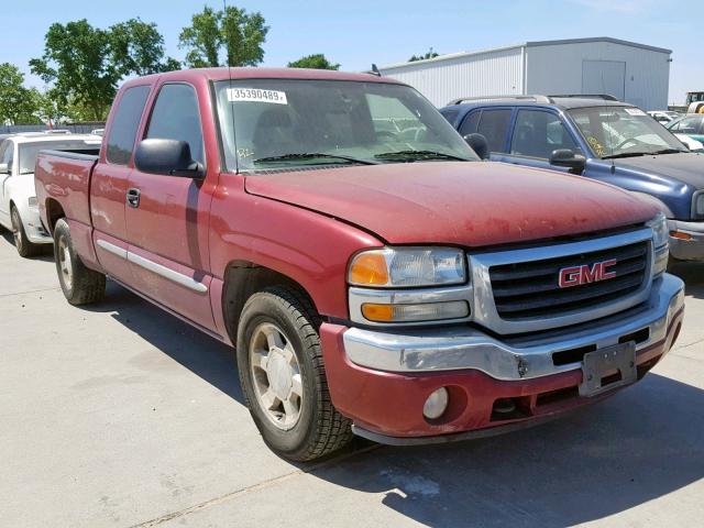 1GTEC19ZX6Z256333 - 2006 GMC NEW SIERRA BURGUNDY photo 1