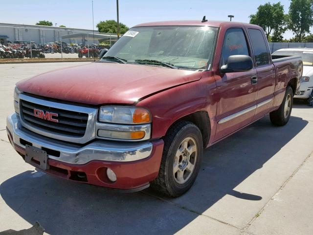 1GTEC19ZX6Z256333 - 2006 GMC NEW SIERRA BURGUNDY photo 2