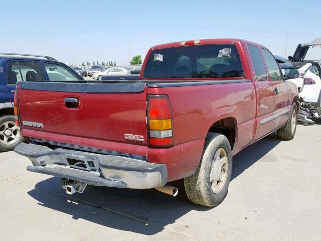 1GTEC19ZX6Z256333 - 2006 GMC NEW SIERRA BURGUNDY photo 4