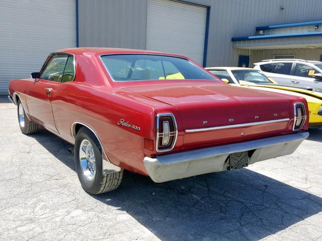 8A33C256404 - 1968 FORD FAIRLANE BURGUNDY photo 3