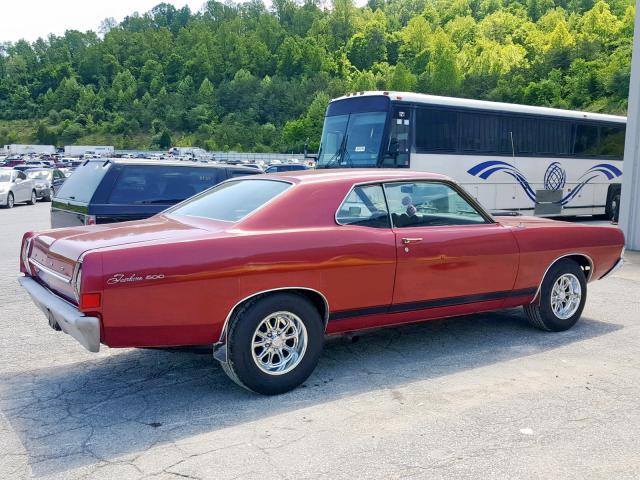 8A33C256404 - 1968 FORD FAIRLANE BURGUNDY photo 9