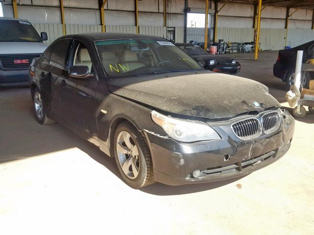 WBANE53517CW60288 - 2007 BMW 525 I BLACK photo 1