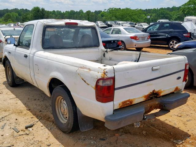 1FTYR10U92PB19001 - 2002 FORD RANGER WHITE photo 3