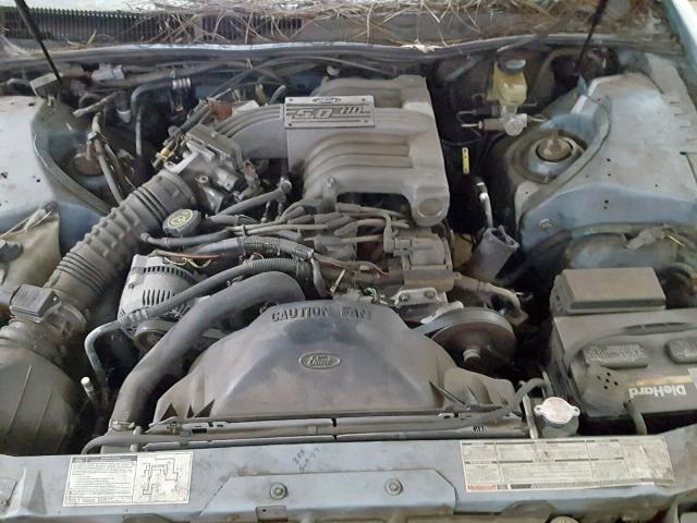 1FAPP62T0PH186273 - 1993 FORD THUNDERBIR BLUE photo 7