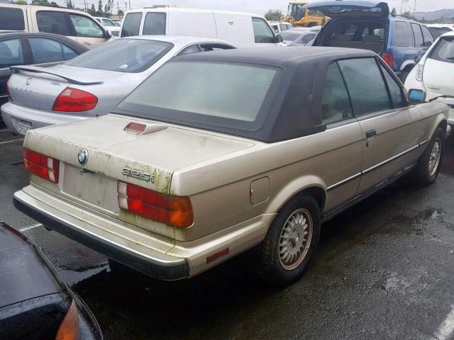 WBABB2304J8860185 - 1988 BMW 325 I AUTO GOLD photo 4