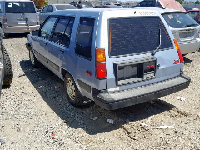 JT2AL35W6J0307872 - 1988 TOYOTA TERCEL SR5 BLUE photo 3