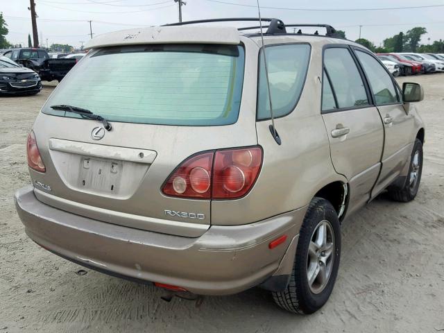 JT6HF10U4X0086487 - 1999 LEXUS RX 300 GOLD photo 4