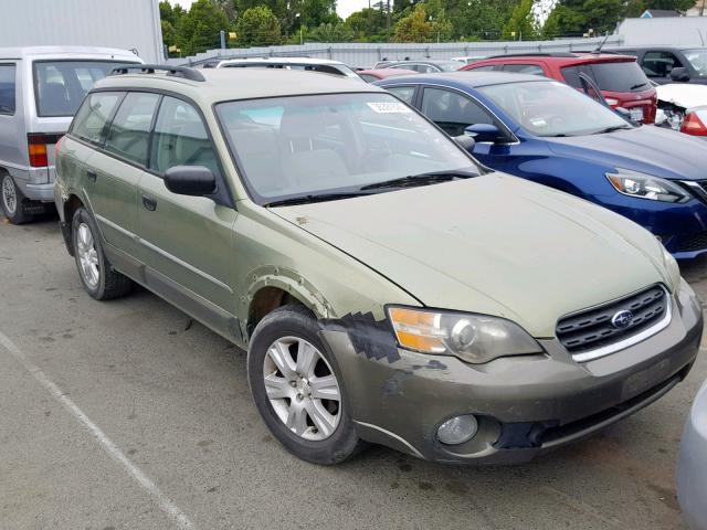 4S4BP61C857358277 - 2005 SUBARU LEGACY OUT GREEN photo 1