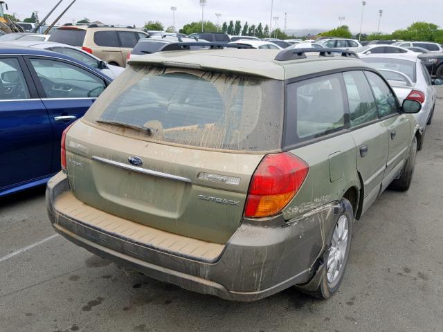 4S4BP61C857358277 - 2005 SUBARU LEGACY OUT GREEN photo 4