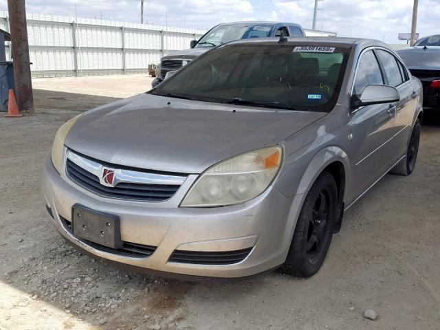 1G8ZS57N28F123768 - 2008 SATURN AURA XE SILVER photo 2