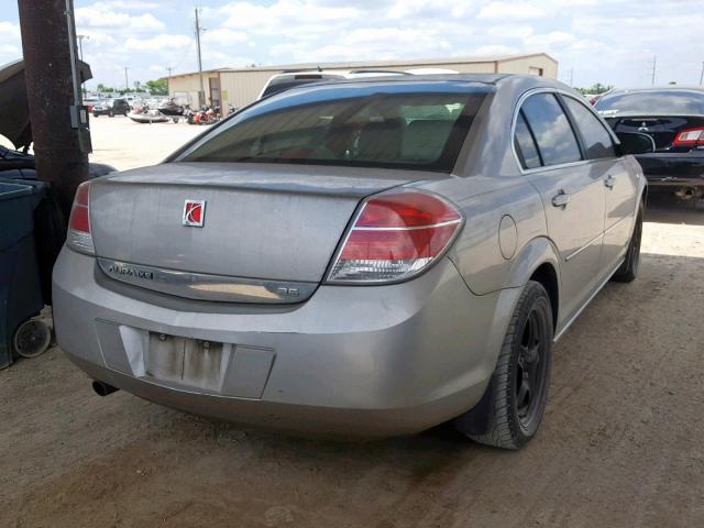 1G8ZS57N28F123768 - 2008 SATURN AURA XE SILVER photo 4