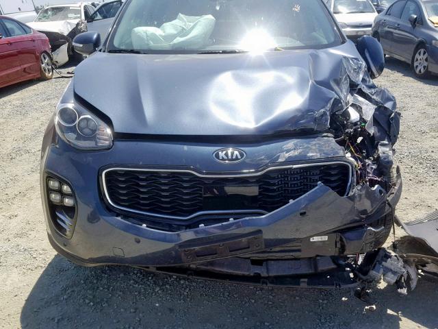 KNDPRCA66J7448809 - 2018 KIA SPORTAGE S BLUE photo 7