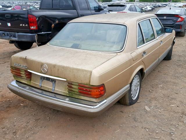 WDBCA39D1GA221093 - 1986 MERCEDES-BENZ 560 SEL GOLD photo 4