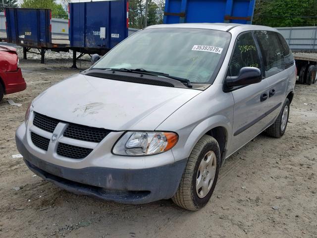 1B4GP25B71B278283 - 2001 DODGE CARAVAN SE GRAY photo 2