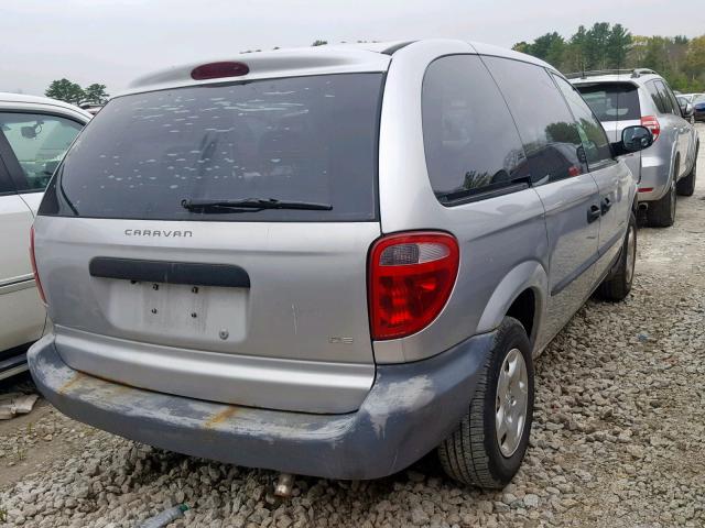 1B4GP25B71B278283 - 2001 DODGE CARAVAN SE GRAY photo 4