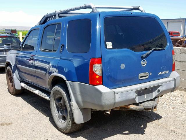 5N1ED28T53C675670 - 2003 NISSAN XTERRA XE BLUE photo 3