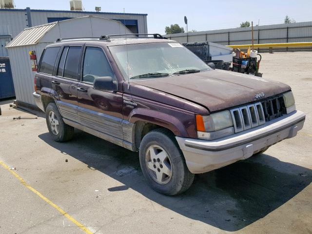 1J4GZ58S8SC596025 - 1995 JEEP GRAND CHER BROWN photo 1