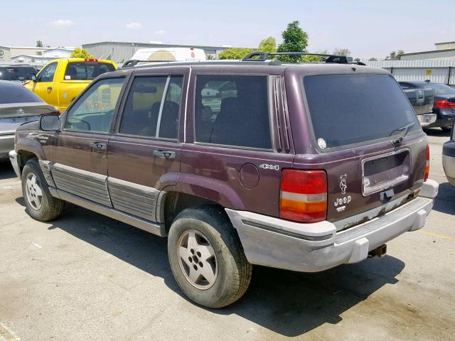 1J4GZ58S8SC596025 - 1995 JEEP GRAND CHER BROWN photo 3