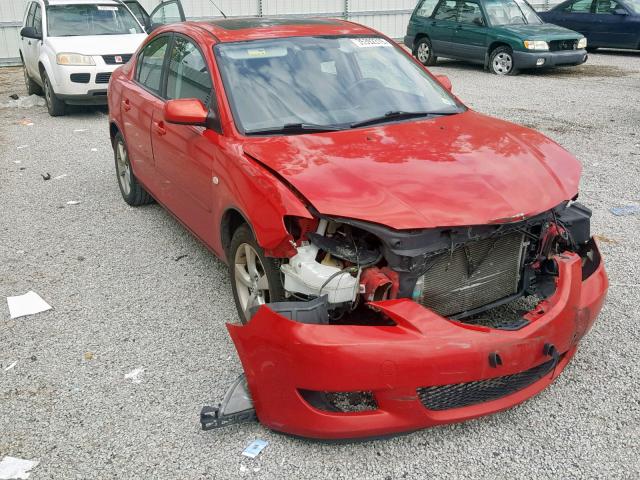 JM1BK32F361464604 - 2006 MAZDA 3 I RED photo 1