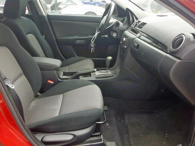 JM1BK32F361464604 - 2006 MAZDA 3 I RED photo 5