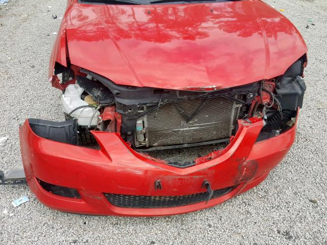 JM1BK32F361464604 - 2006 MAZDA 3 I RED photo 9