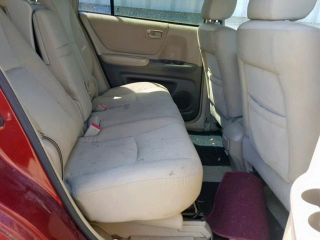 JTEEP21A040064853 - 2004 TOYOTA HIGHLANDER MAROON photo 6