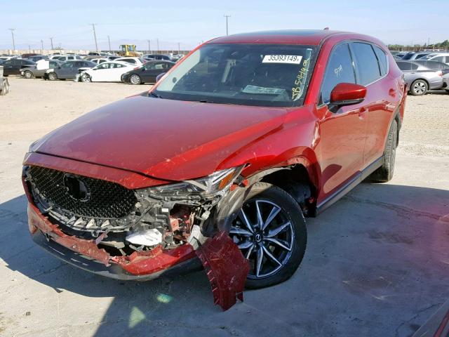 JM3KFBDL0H0165413 - 2017 MAZDA CX-5 GRAND RED photo 2