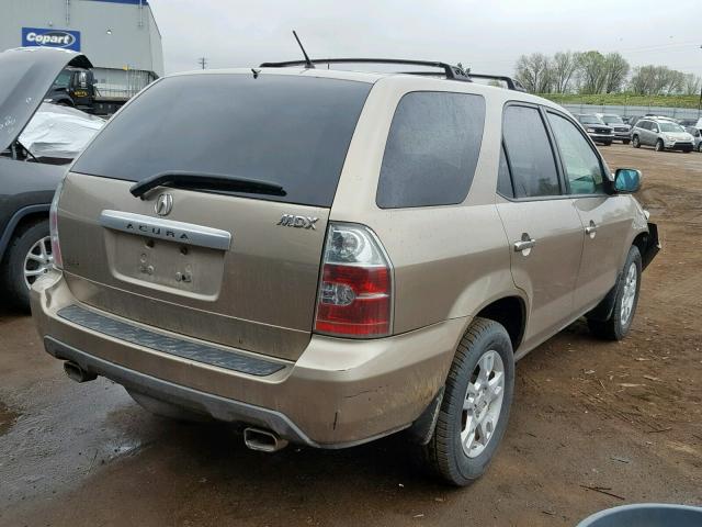 2HNYD18644H557513 - 2004 ACURA MDX TOURIN GOLD photo 4