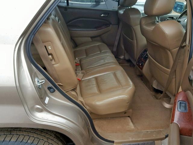 2HNYD18644H557513 - 2004 ACURA MDX TOURIN GOLD photo 6