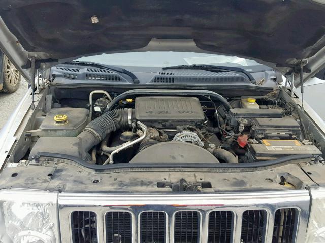 1J8HH58N46C283446 - 2006 JEEP COMMANDER SILVER photo 7