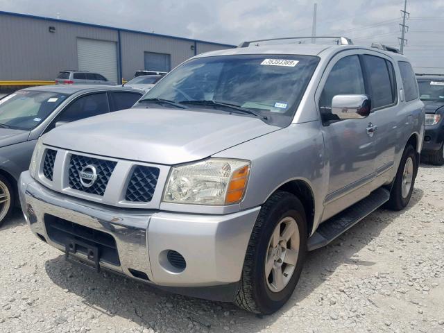 5N1AA08A14N706977 - 2004 NISSAN ARMADA SILVER photo 2