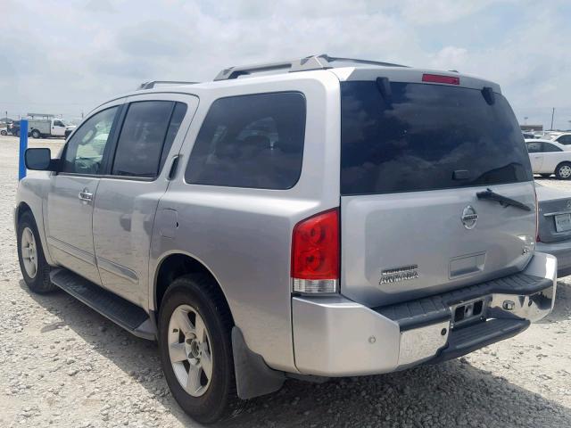 5N1AA08A14N706977 - 2004 NISSAN ARMADA SILVER photo 3