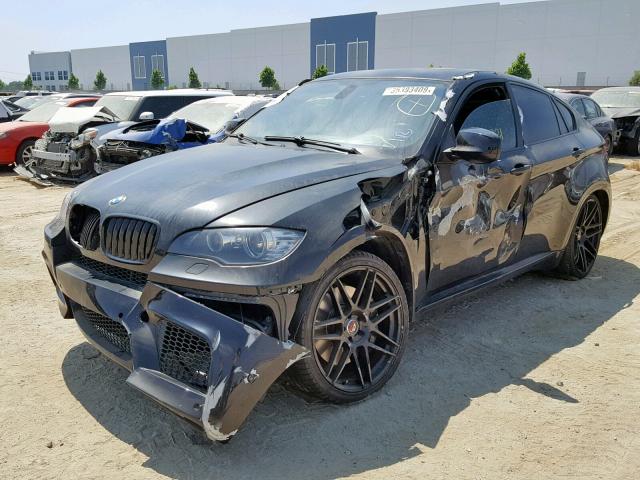 5YMGZ0C56CLK14920 - 2012 BMW X6 M BLACK photo 2