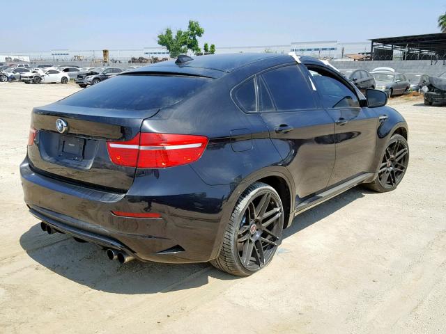 5YMGZ0C56CLK14920 - 2012 BMW X6 M BLACK photo 4