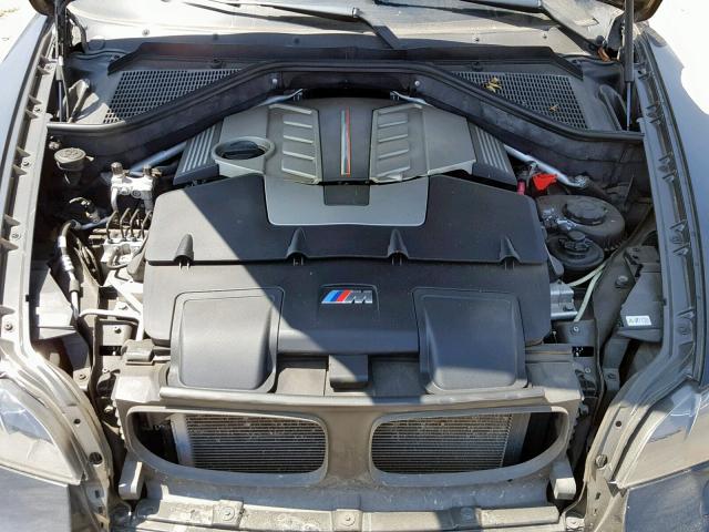 5YMGZ0C56CLK14920 - 2012 BMW X6 M BLACK photo 7